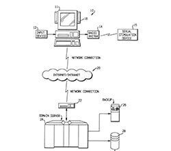 A figure displaying what the 268 patent covers