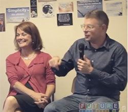 Mark Pesce and Jacqueline Hellyer at the November 2014 Future of Sex meetup in Sydney.