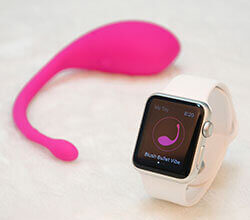 A new vibrator can be controlled by Apple Watch.