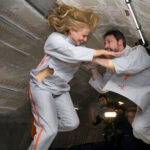 Couple in zero gravity.
