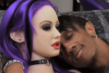 Davecat appearing on the TV show My Strange Addiction