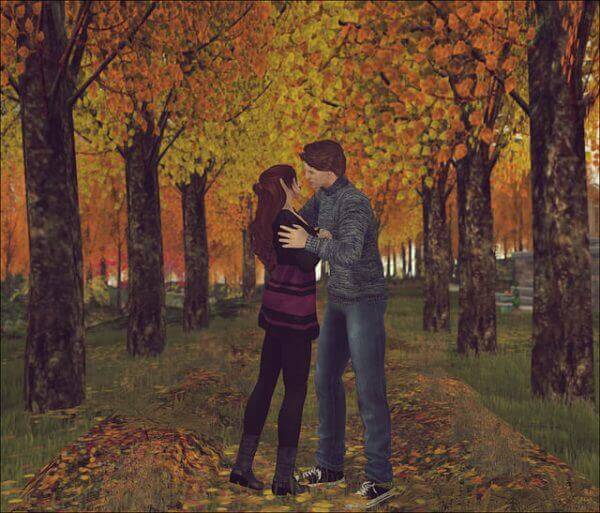 Autumn smooch