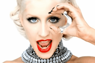 A screenshot of singer Christian Aguilera from her music video "Not Myself Tonight."