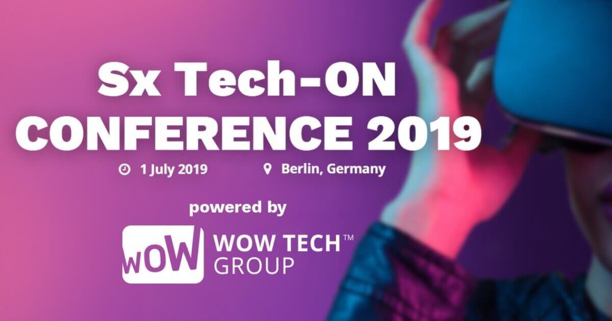 Text appears saying "Sx Tech on Conference 2019"