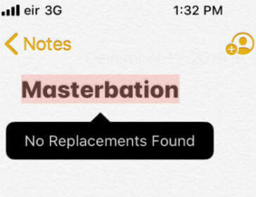 Masterbation Autocorrect
