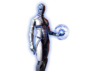 Screenshot of Liara in Mass Effect 3