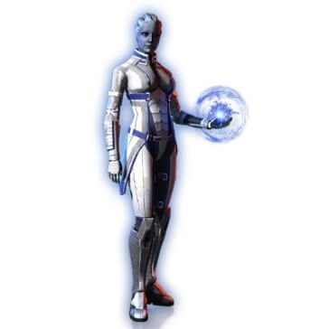 Screenshot of Liara in Mass Effect 3