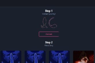 A screenshot of Quivr platform that connects sex toys to audio.