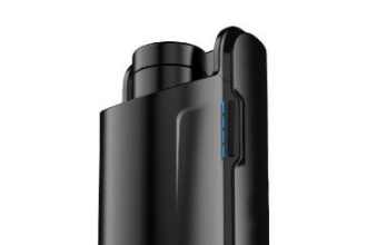 The Keon interactive penis stroker from Kiiroo is black and flesh toned.