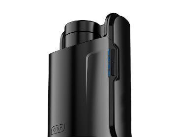 The Keon interactive penis stroker from Kiiroo is black and flesh toned.