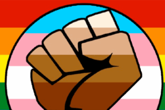 LGBT Gay Trans Black Lives Matter Flag