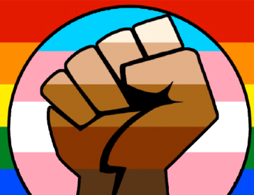 LGBT Gay Trans Black Lives Matter Flag