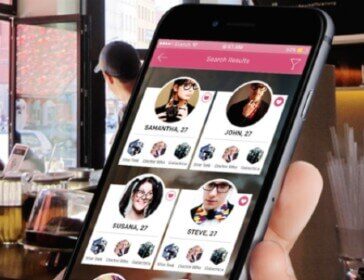 dating app mobile screen