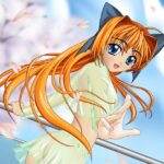 Anime girl on a ship