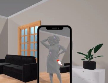 Screenshot of ar.body demo that feature Augmented Reality and "XPress" points