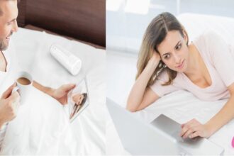 Image Showing Long Distance Relationship between Couples using Sex Toys