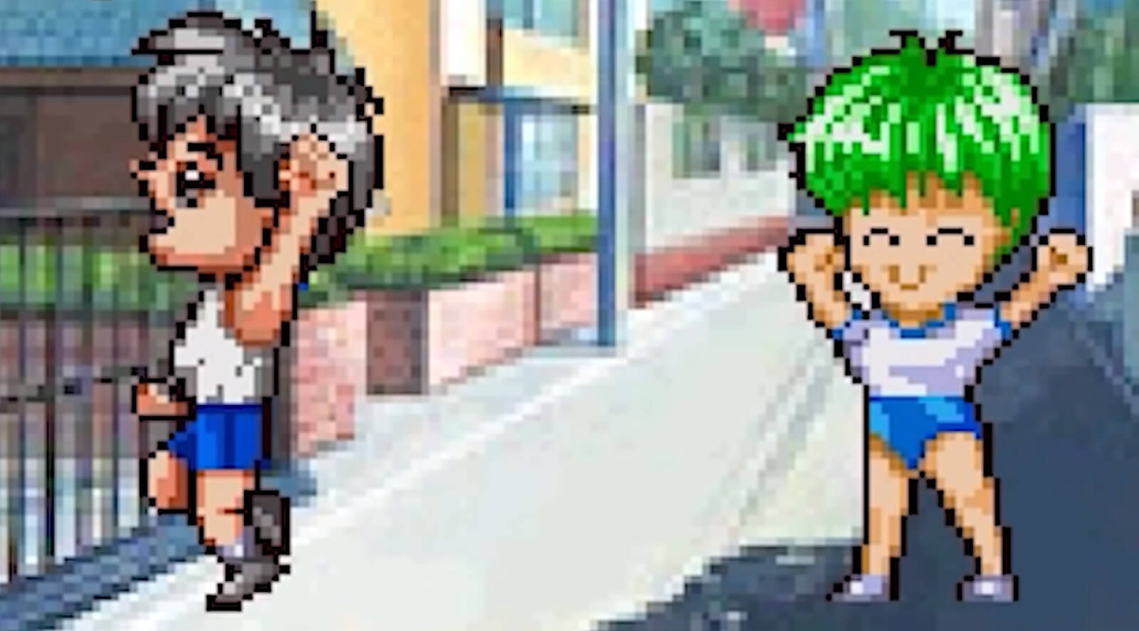 A screenshot from the dating simulator Tokimeki Memorial.