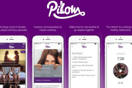 Screenshot of Pillow App displaying their features with various app screens