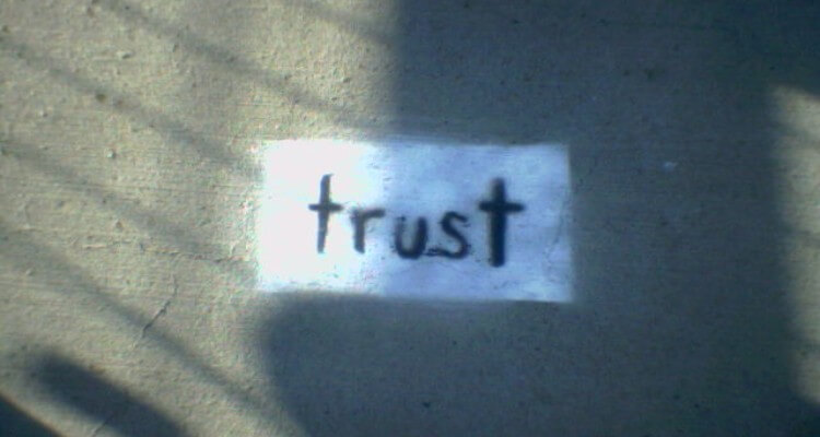 Screenshot of 'Trust' painted with white background