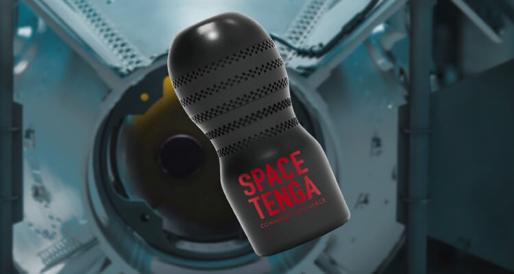 Images of Space Tanga Cup floating in rocket