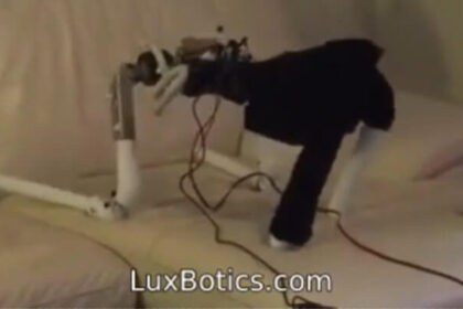 Screenshot of LuxBotics Robot robot prototype movement testing