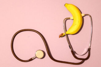 banana and stethoscope