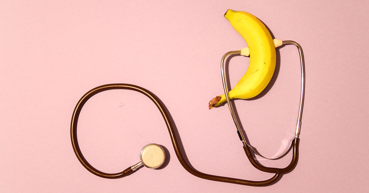 banana and stethoscope