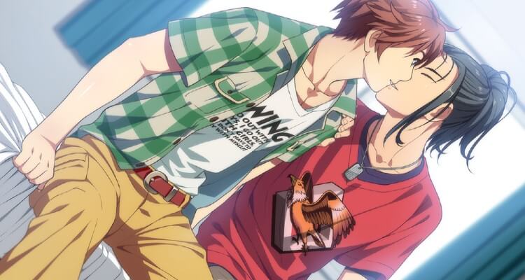 Image of two boys kissing from erotic steaming game