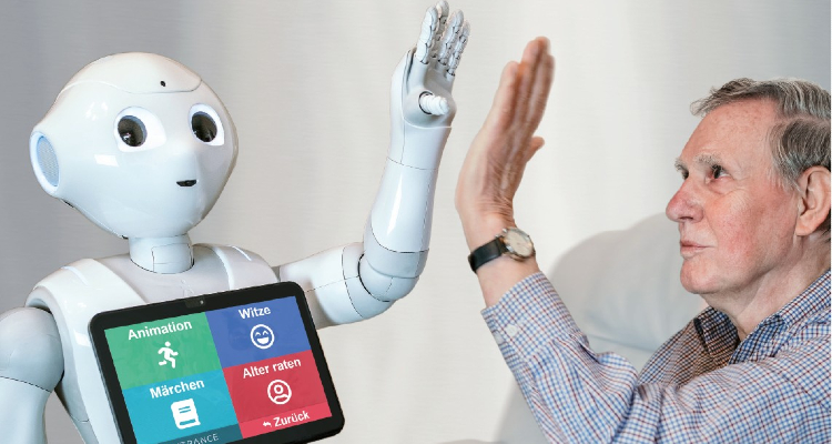 Pepper the robot at St. Marien Hospital