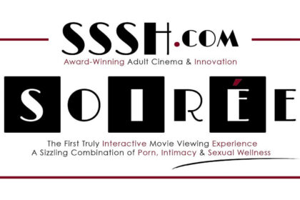 Banner of Sssh.com Award-winning adult cinema & innovation Soiree