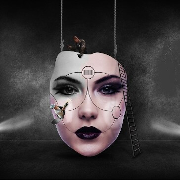 Image of people developing a robotic face