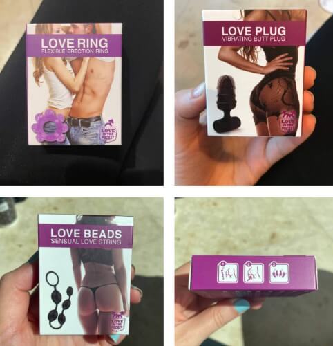 Sex toys available to buy from vending machines at the new Berlin airport.