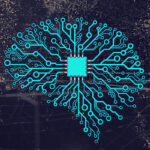 Integrated circuit in the shape of a human brain