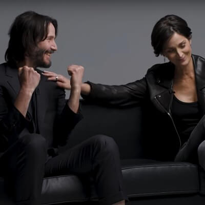 Keanu Reeves and Carrie-Anne Moss on making The Matrix Awakens with Epic Games