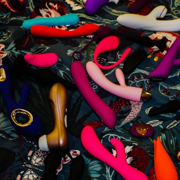 Sex toys on a carpet
