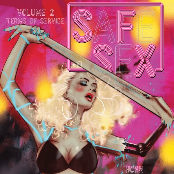 Tina Horn's sex robot comic book cover for SfSx Volume 2: Terms of Service.