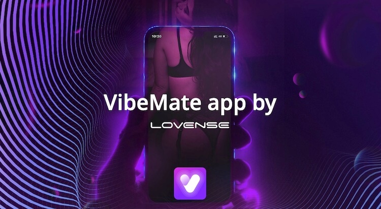 VibeMate promotional image with the app logo.