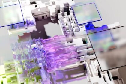 Decorative image: A complex structure, representative of data passing through a system as per an artifical neural network. Artist: Rose Pilkington.