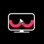 Porn for TV logo (computer screen graphic with pink u shapes and a mouse cursor).
